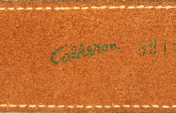 Belt, Calderon, plastic, metal, American