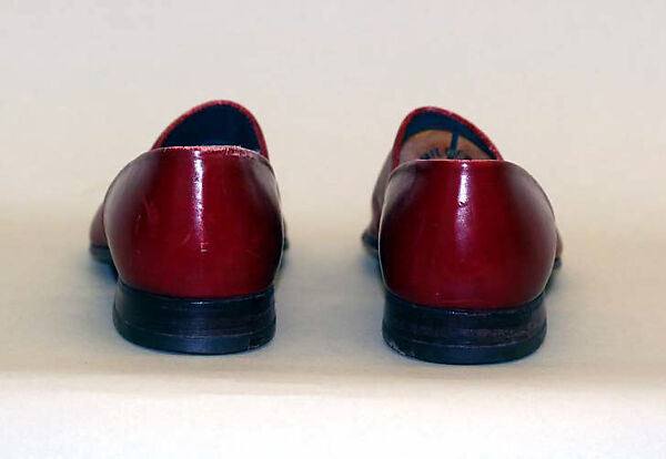 Slippers, leather, American
