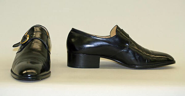 Shoes, B. Piattelli (Italian), leather, metal, Italian 
