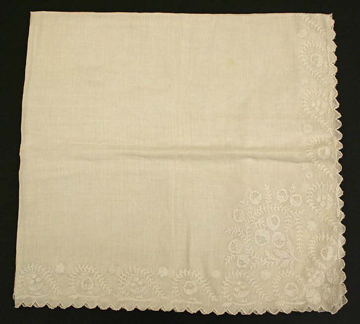 Fichu, cotton, European 