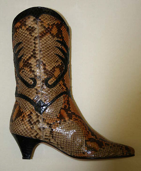 Boots, Susan Bennis/Warren Edwards (American, 1977–1997), python, American 