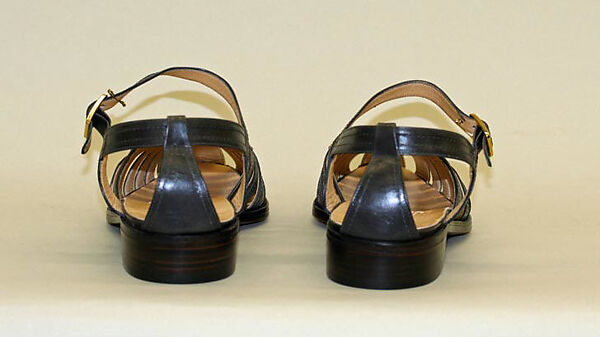 Sandals, Susan Bennis/Warren Edwards (American, 1977–1997), leather, American