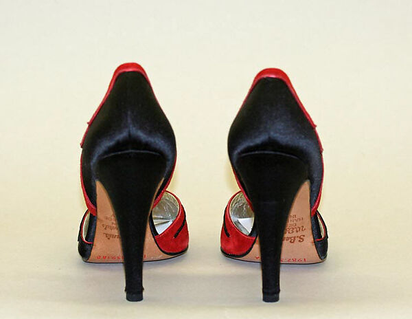Pumps, Susan Bennis/Warren Edwards (American, 1977–1997), leather, silk, American