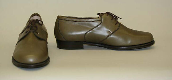 Oxfords, Susan Bennis/Warren Edwards (American, 1977–1997), leather, rubber, American 