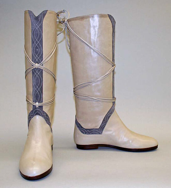 Boots, Susan Bennis/Warren Edwards (American, 1977–1997), leather, American 