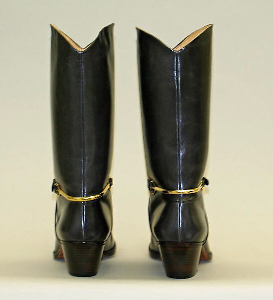 Boots, Susan Bennis/Warren Edwards (American, 1977–1997), leather, metal, American