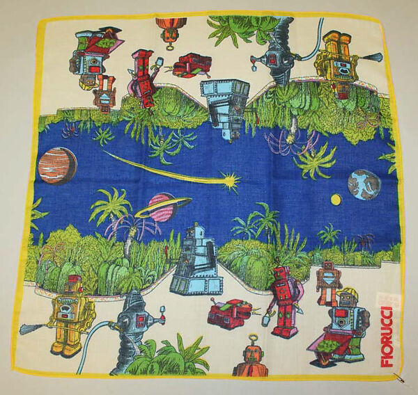 Scarf, Fiorucci (Italian, founded 1962), (a, f, h) polyester; (b, g, i) acetate; (c, d, e, j, l, m) cotton; (k) acetate, nylon; , Italian