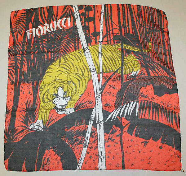 Scarf, Fiorucci (Italian, founded 1962), (a, f, h) polyester; (b, g, i) acetate; (c, d, e, j, l, m) cotton; (k) acetate, nylon; , Italian