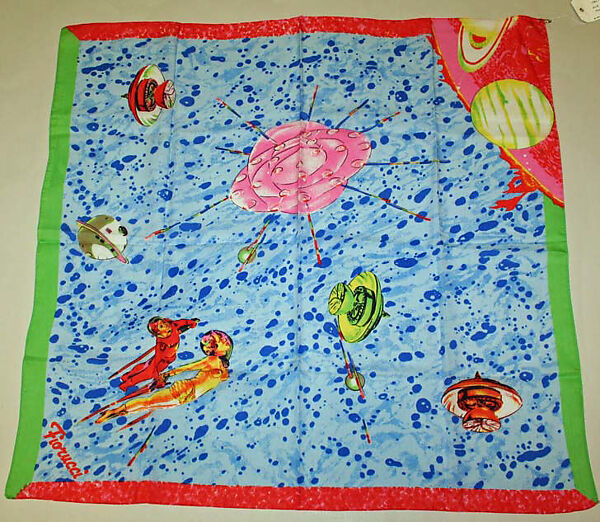 Scarf, Fiorucci (Italian, founded 1962), (a, f, h) polyester; (b, g, i) acetate; (c, d, e, j, l, m) cotton; (k) acetate, nylon; , Italian