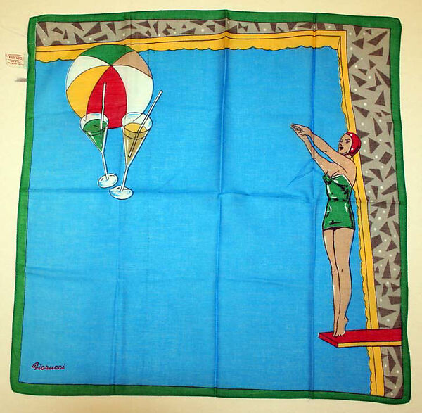 Scarf, Fiorucci (Italian, founded 1962), (a, f, h) polyester; (b, g, i) acetate; (c, d, e, j, l, m) cotton; (k) acetate, nylon; , Italian