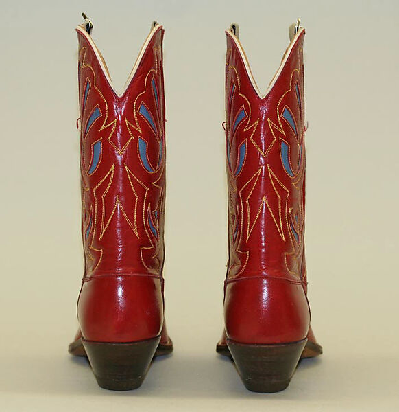 Cowboy boots, leather, American