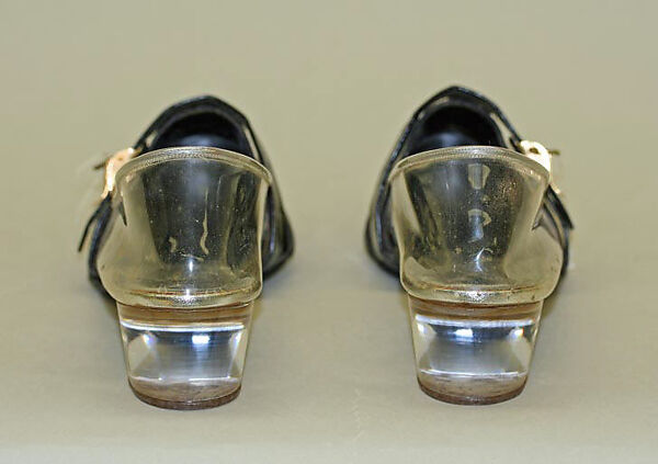 Pumps, Herbert Levine Inc. (American, founded 1949), leather, plastic (vinyl, acrylic), metal, American