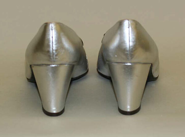 Evening shoes, Donald Brooks (American, New Haven, Connecticut 1928–2005 Stony Brook, New York), silk, leather, American