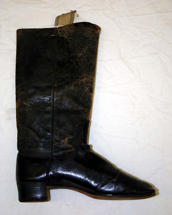 Riding boots, leather, American 