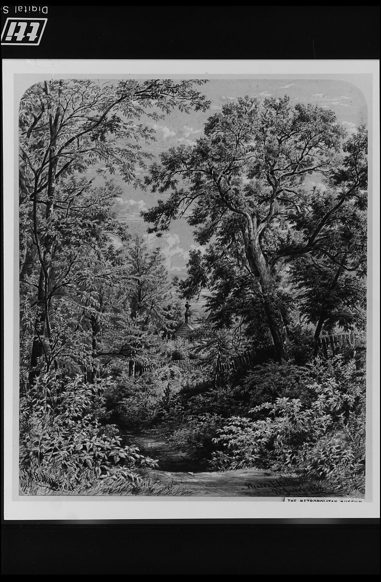 Pleasant Valley, New Jersey, William Rickarby Miller (American (born England), Staindrop 1818–1893 Bronx, New York), Watercolor, graphite, and gouache on light green wove paper, American