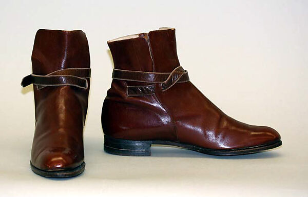 Riding boots, leather, American 