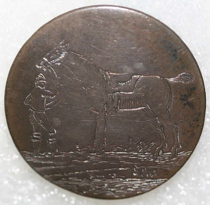 Button, metal, British