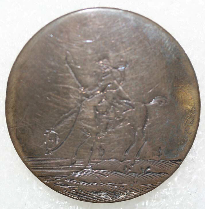 Button, metal, British