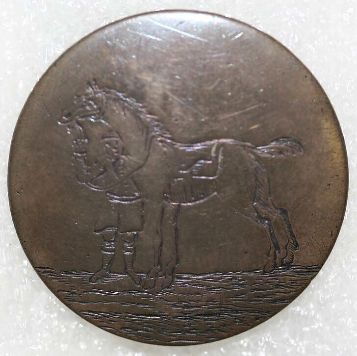 Button, metal, British