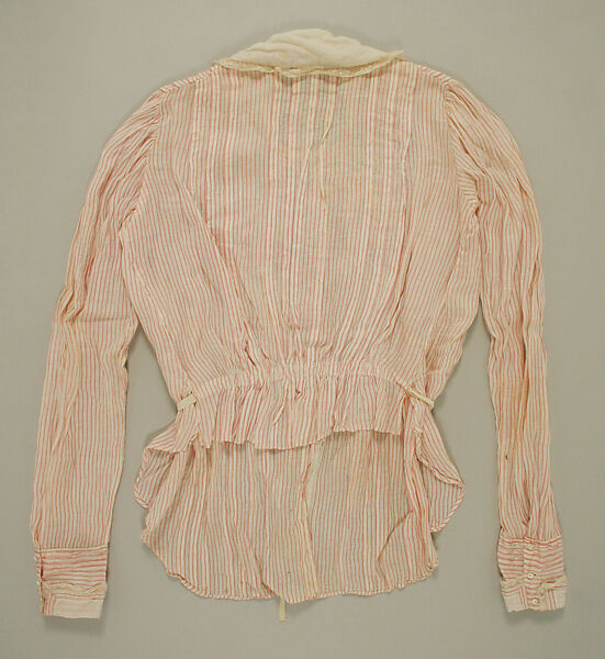 Blouse, cotton, linen, American