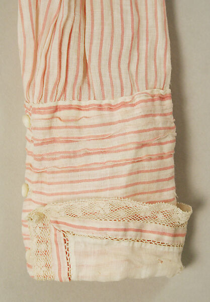 Blouse, cotton, linen, American
