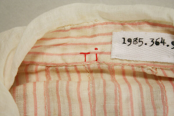 Blouse, cotton, linen, American