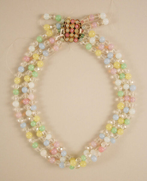 Necklace, House of Chanel (French, founded 1910), crystal, French 