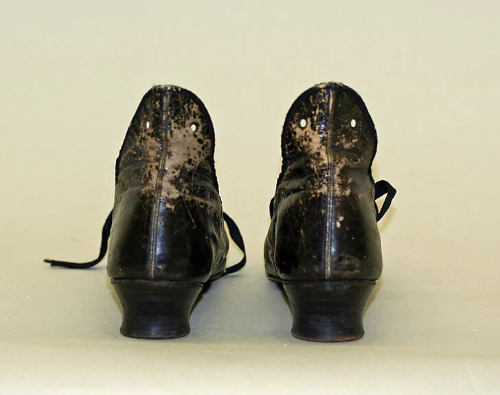 Slippers, leather, American