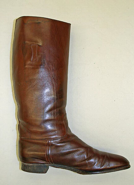 Riding boots, leather, American 