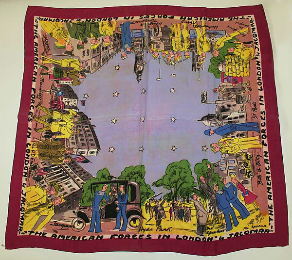 Scarf, Jacqmar (British, 1936–1972), silk blend, probably British 