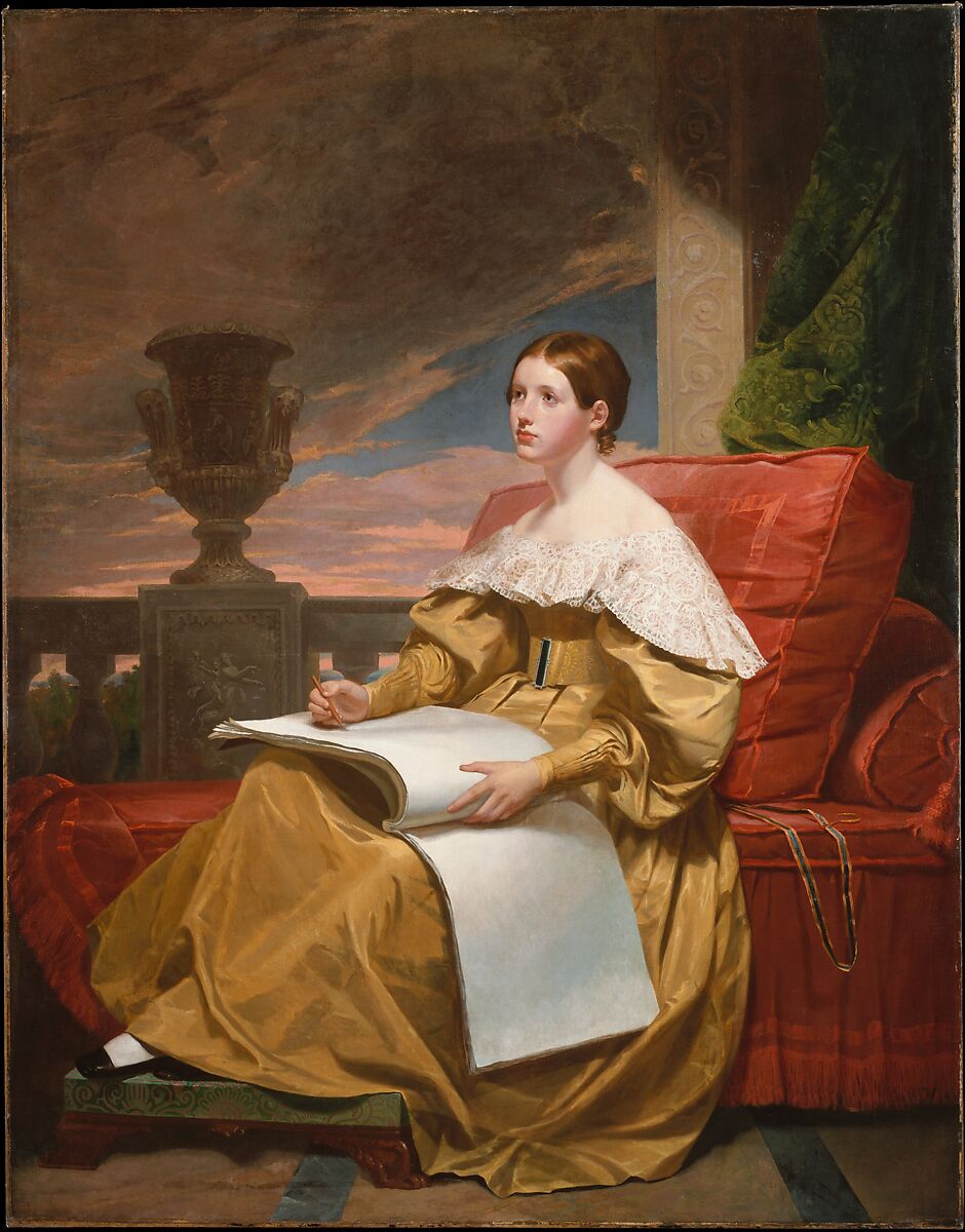 Susan Walker Morse (The Muse), Samuel F. B. Morse (American, Charlestown, Massachusetts 1791â€“1872 New York), Oil on canvas, American