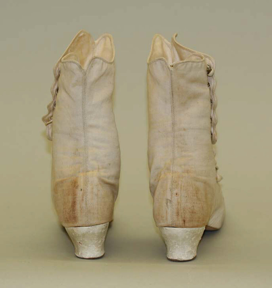 Wedding ensemble, silk, cotton, leather, linen, American