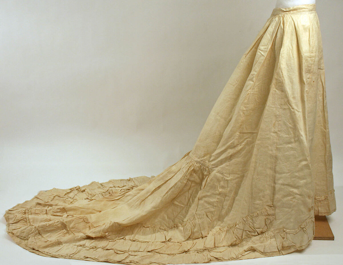 Wedding ensemble, silk, cotton, leather, linen, American