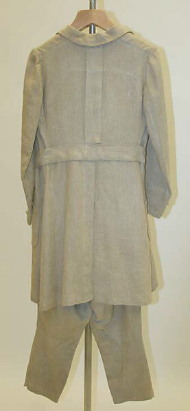 Riding habit, linen, American or European