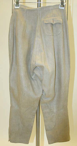 Riding habit, linen, American or European