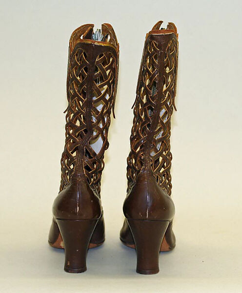 Boots, leather, metal, Belgian