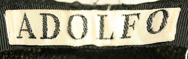 Hat, Adolfo (American, born Cuba, Cárdenas 1923–2021 New York), [no medium available], American