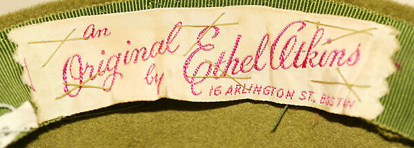 Hat, [no medium available], American