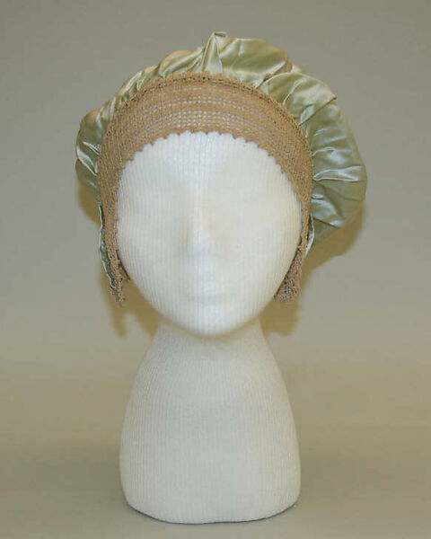 Boudoir cap, silk, American or European 