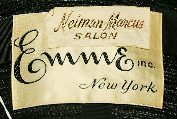 Hat, Emme, Inc., straw, American