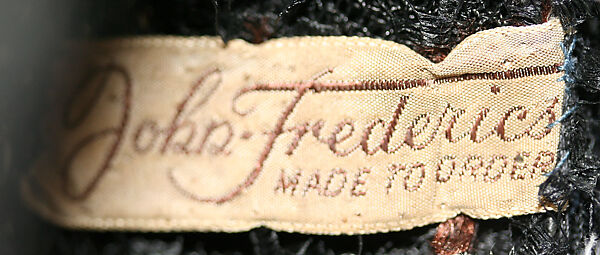 Evening hat, John-Frederics, Inc. (American, 1929–1948), [no medium available], American