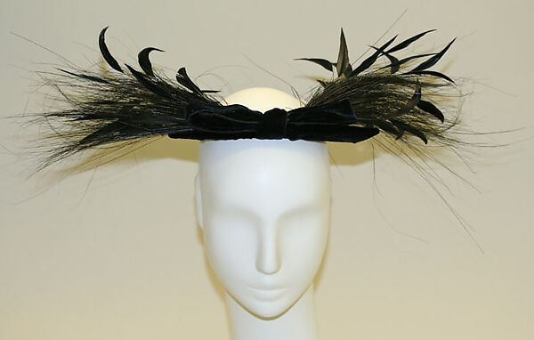 Evening hat, John-Frederics (American, 1929–1948), [no medium available], American 