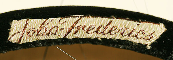 Evening hat, John-Frederics, Inc. (American, 1929–1948), [no medium available], American