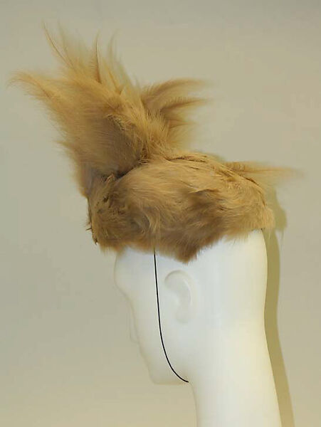 Toque, John-Frederics, Inc. (American, 1929–1948), feathers, American