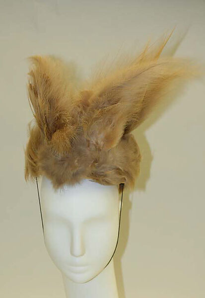 Toque, John-Frederics, Inc. (American, 1929–1948), feathers, American 