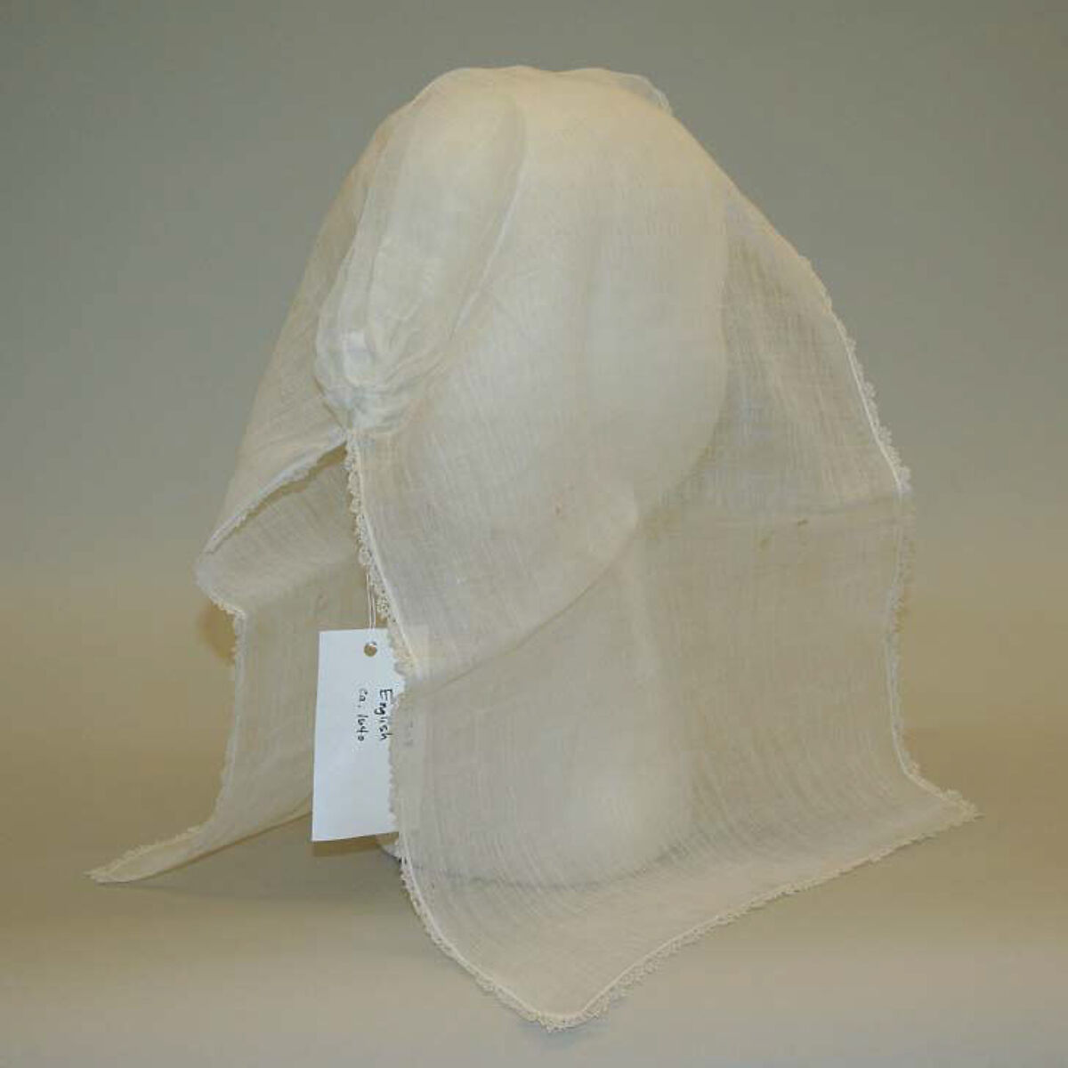 Hood, cotton, British