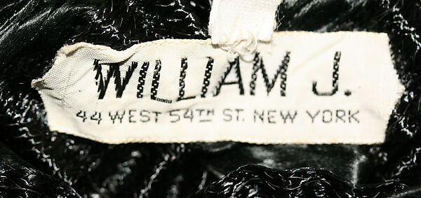 Hat, William J. (American, 1948–1962), nylon, silk, feathers, straw, American