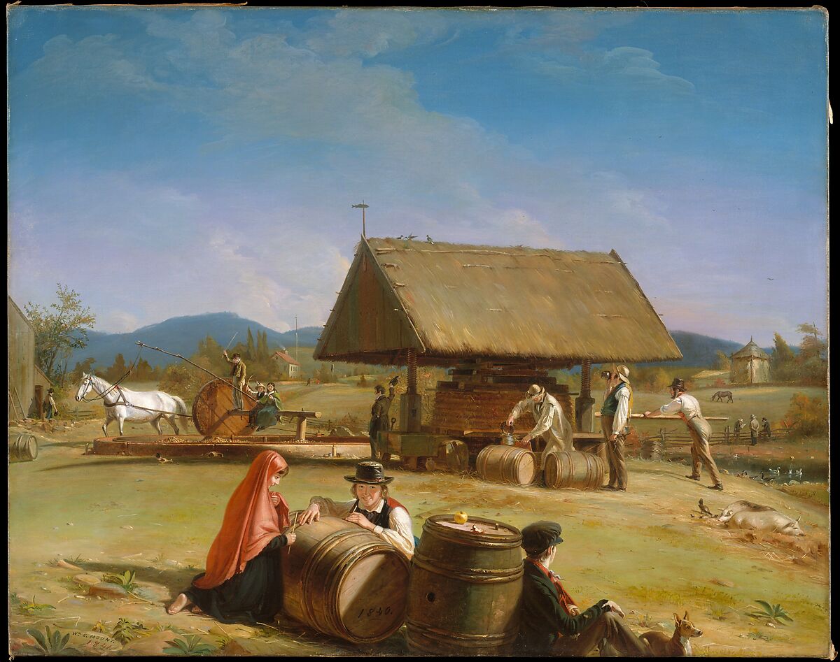 Cider Making, William Sidney Mount (American, Setauket, New York 1807–1868 Setauket, New York), Oil on canvas, American 