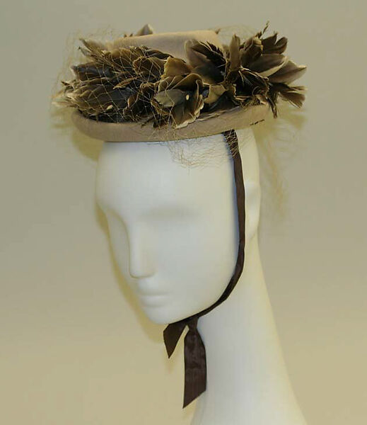 Hat, linen, cotton, silk, American or European 