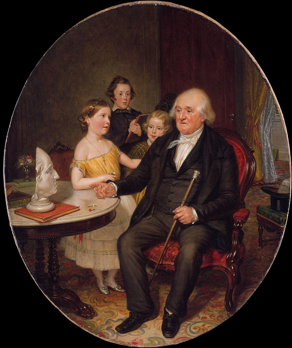 Great-Grand-Father's Tale of the Revolution—A Portrait of Reverend Zachariah Greene, William Sidney Mount (American, Setauket, New York 1807–1868 Setauket, New York), Oil on canvas, American 